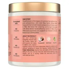 SheaMoisture Smoothie Curl Enhancing Cream for Thick Curly Hair Coconut and Hibiscus