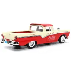 1957 Ford Ranchero "Coca-Cola" Red and Cream 1/43 Diecast Model Car by Motor City Classics