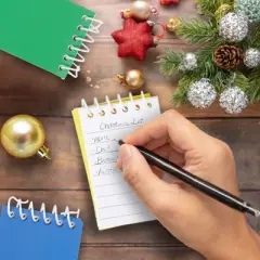 Blue Panda 24 Pack Mini Notepads, Rainbow Colored Notepads Bulk for Note Taking, Top Spiral, Lined Pages (6 Colors, 2.25 x 3.5 In)