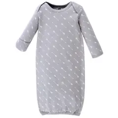 Hudson Baby Infant Boy Cotton Long-Sleeve Gowns 4pk, Wild One, 0-6 Months