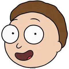 Men's Rick And Morty Smiling Morty Big Head T-Shirt