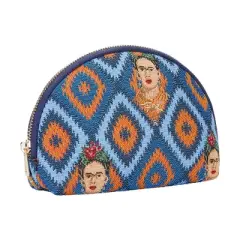 Signare USA Frida Kahlo Icon Blue Cosmetic Bag/ Makeup Bag