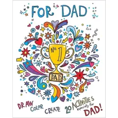For Dad: Coloring Book - (Gallery Wall Art) (Paperback)