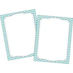 Barker Creek 2pk Printer Paper 100ct - Turquoise Chevron: 8.5 x 11 Inches, 60 lb, 90 Brightness, Turquoise Blue, Light Brown, White