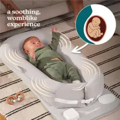 Homedics Baby Lounger Calming Cushion with Soothing Sound, Vibration and Washable Cover