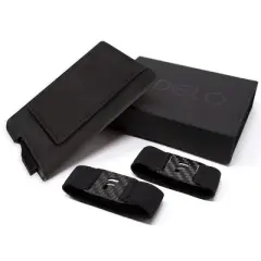 Fidelo Minimalist Wallet for Men Pop Up Wallet With Card Holder And Magnetic Money Clip, Black