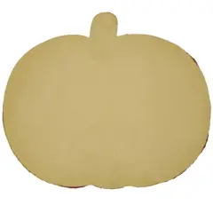 Saro Lifestyle Beaded Pumpkin Placemat, 14" Round, Orange (Set of 4)