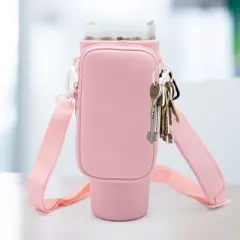 Paucax Premium Carrier Bag with Phone Pocket for Stanley 40/53 oz Thermos - Convenient and Durable