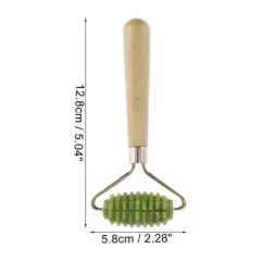 Unique Bargains Portable Single Thorn Head Facial Roller Green 1 Pc