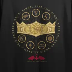 House Of The Dragon All House Shield Women's Black Crop T-shirt