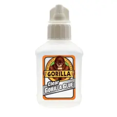 Gorilla Glue 1.75oz - Clear: Water-Resistant Liquid Adhesive for Art, Stationery & Office Use