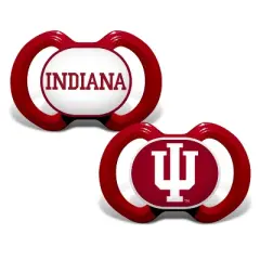 BabyFanatic Officially Licensed Unisex Pacifier 2-Pack - NCAA Indiana Hoosiers