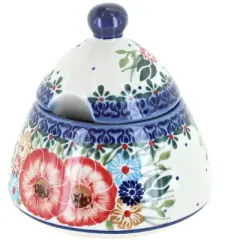 Blue Rose Polish Pottery A78 Andy Sugar Bowl