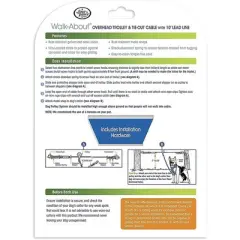 Four Paws Heavy Weight Trolley Exerciser w/ 10' lead, Dogs 50+ lbs