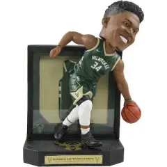 Forever Collectibles Milwaukee Bucks NBA Antetokounmpo #34 Framed Showcase Bobblehead
