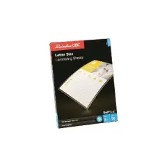 GBC SelfSeal Single-Sided Letter-Size Laminating Sheets 3 mil 9 x 12 3747307
