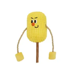 zeze Boxing Corn Corduroy Cat Toy with Matatabi stick-Yellow