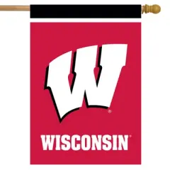 Briarwood Lane Wisconsin Badgers House Flag NCAA Licensed 28" x 40"