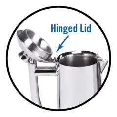 Frieling Premium Insulated Platinum Beverage Server, Sleek Polished finish, 41 fl. oz.