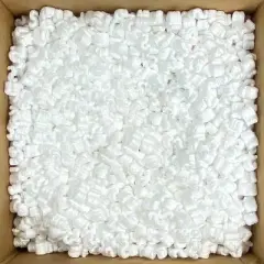 UOFFICE 3 Cubic Feet Regular White Packing Peanuts S-Shaped (22.5 Gal.)