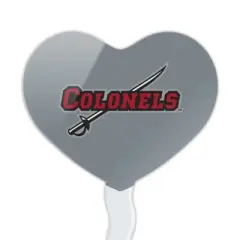 Nicholls State University Secondary Heart Love Cupcake Picks Toppers Decoration Set of 6