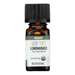 Aura Cacia - Organic Essential Oil - Lemongrass - 0.25 fl oz