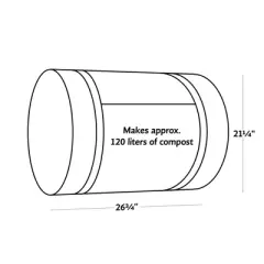 Quick & Easy Home Composting Roll &ndash; 6-Week Garden Waste Solution, Compact & Space-Saving with Instructions &ndash; Great for Raised Beds & Potting Compost
