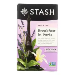 Stash Tea Black Breakfast In Paris Tea - Case of 6/18 Bags