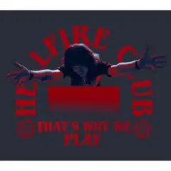 Junior's Stranger Things Eddie Munson Hellfire Club That's Why We Play Festival Muscle Tee