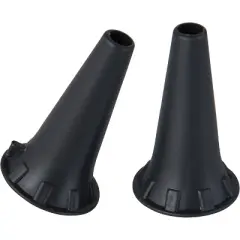 KaWe Medical Piccolight Pocket Otoscope, Disposable Ear Specula, 4.0mm, Black, 100 Count