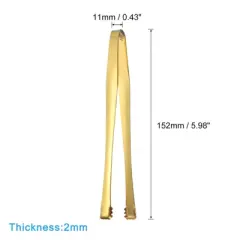 Unique Bargains Stainless Steel Ice Appetizers Sugar Serving Mini Tongs