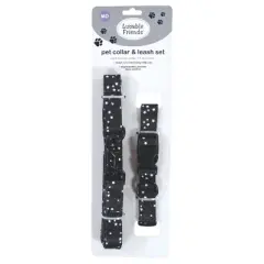 Luvable Friends Unisex Pet Collar and Leash Set, Constellation