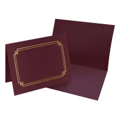 Great Papers Premium Textured Certificate Holder Burgundy 939503