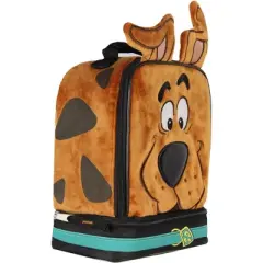 Scooby Doo Character Embroidered Face with 3D Ears Lunch Bag Lunch Box Tote Brown