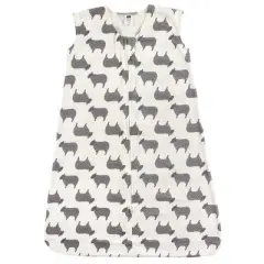 Hudson Baby Infant Cotton Sleeveless Wearable Sleeping Bag, Sack, Blanket, Sheep