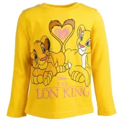 Disney Lion King Nala Simba Girls 2 Pack T-Shirts Little Kid to Big Kid