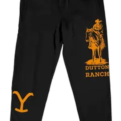 Yellowstone Cowboy Graphic Unisex Adult Black Jogger Pants