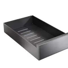 Expandable Carbon Steel Pull Out Cabinet Organizer, Slide Out Drawer with Adhesive for Kitchen, Pantry, Bathroom Vanity