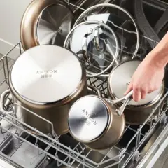 Anolon Ascend 3qt Hard Anodized Nonstick Saucepan with Lid Bronze