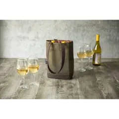 Picnic Time 34.65qt Waxed Canvas Wine Bag