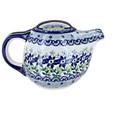 Blue Rose Polish Pottery C035 Manufaktura Individual Teapot