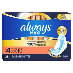 Always Maxi Overnight Pads - Size 4