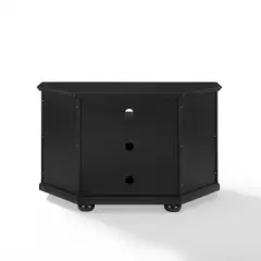 Alexandria Corner TV Stand for TVs up to 48" Black - Crosley