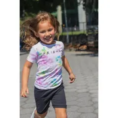 FRIENDS Girls Pajama Shirt and Shorts Sleep Set Little Kid to Big Kid