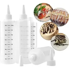 Cornucopia Brands-8oz Plastic Squeeze Bottles with Graduated Measurements 8pk
