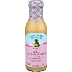 California Olive Ranch Garlic Apple Cider Vinaigrette Dressing - Case of 6 - 10 fl oz
