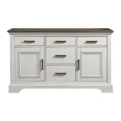 Drake Server Rustic White/French Oak - Intercon