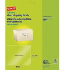 Staples Laser/Inkjet Shipping Labels 3 1/3 x 18090