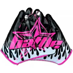 Battle Sports "Astro" Doom Speed Receiver Football Gloves - Adult Black/Pink