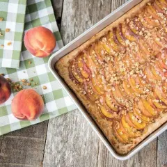 Nordic Ware 17.9"x13" Aluminum Naturals High Sided Cake Sheet Pan: Hand Wash, Oven-Safe Baking Pan, Silver